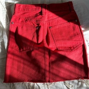 RAG & BONE RED MINI SKIRT